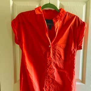 Jcrew Shirt Dress Size 0 Coral